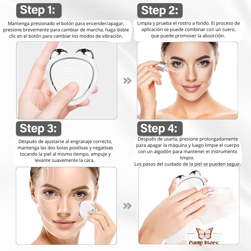 SkinVibe Pro™ - Masajeador Microcorriente Facial Ems